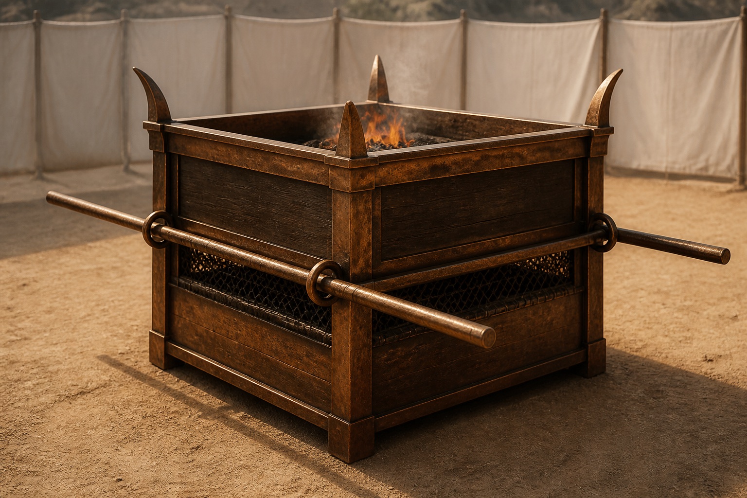 Reconstrucción del altar de bronce del tabernáculo