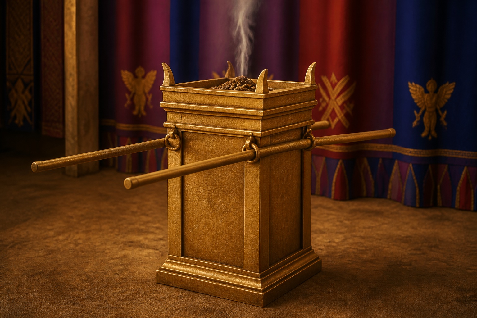 Reconstrucción del altar de oro para el incienso